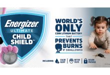 Energizer releases coin lithium batteries that won't cause burning if accidentally swallowed