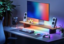Nanoleaf's monitor stand is an all-in-one setup that brightens up your desk space